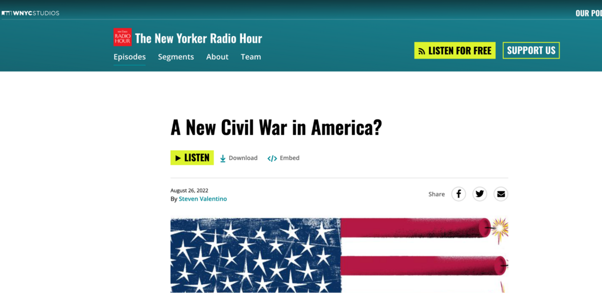 a new civil war in america