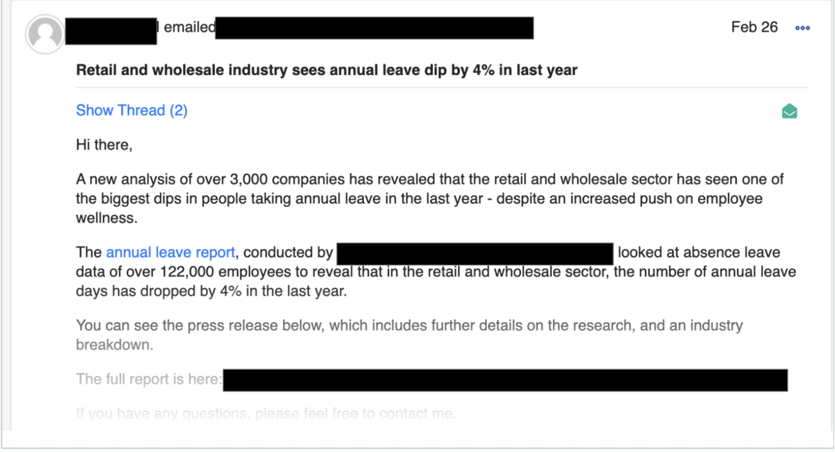 retail and wholesale industry sees annual leave dip by 4% in the last year