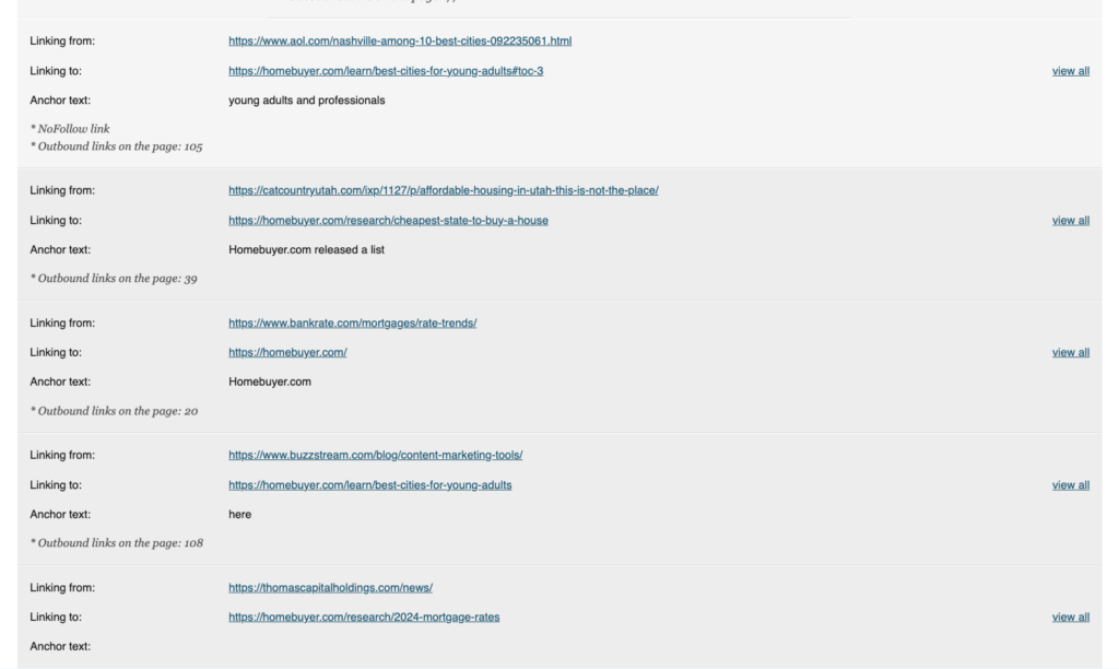 buzzstream email report