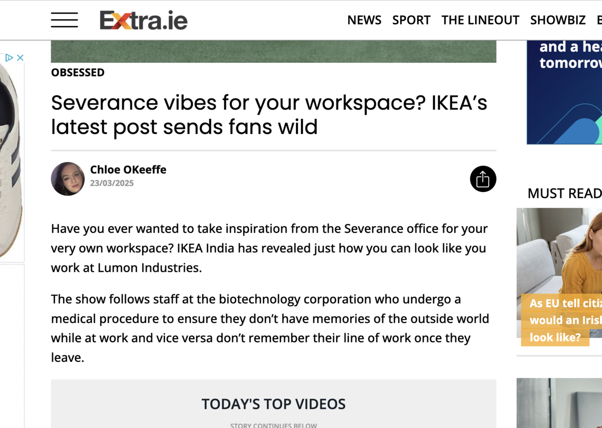exta.ie severance coverage