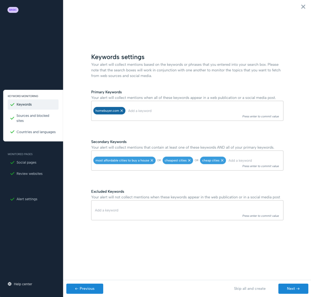 mention setup stage 1