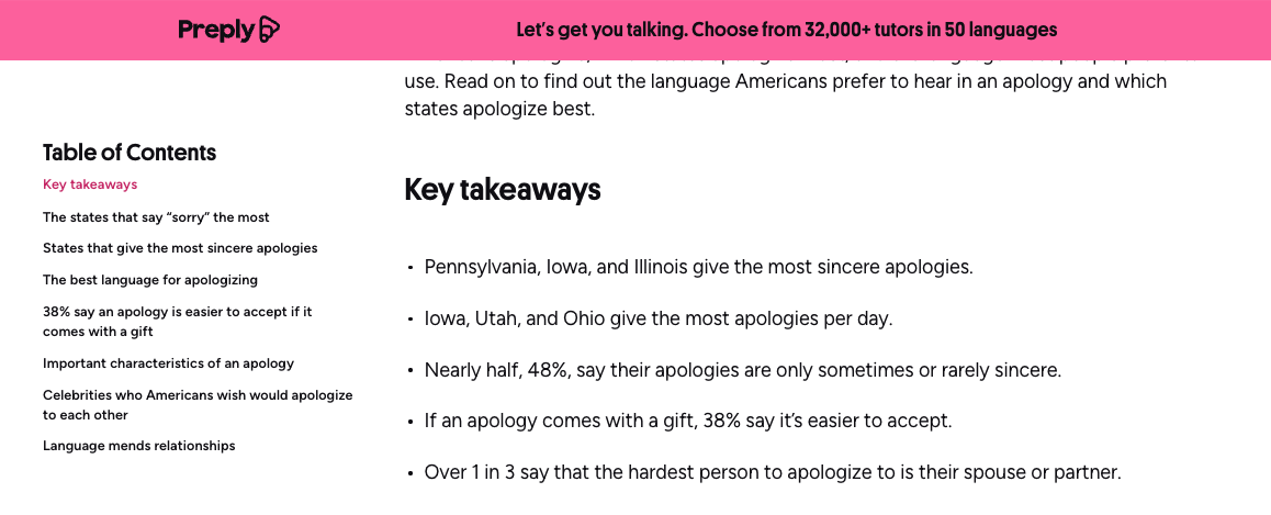 preply's key takeaways