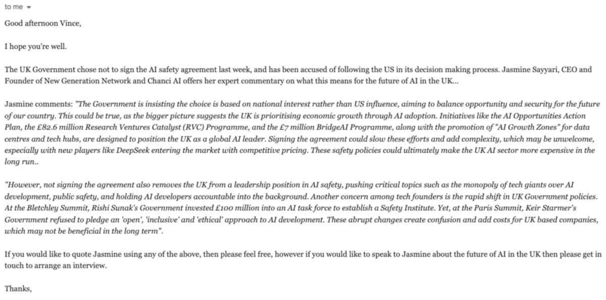 pro-active reaching out