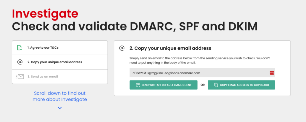 red sifts tool checks spf dkim