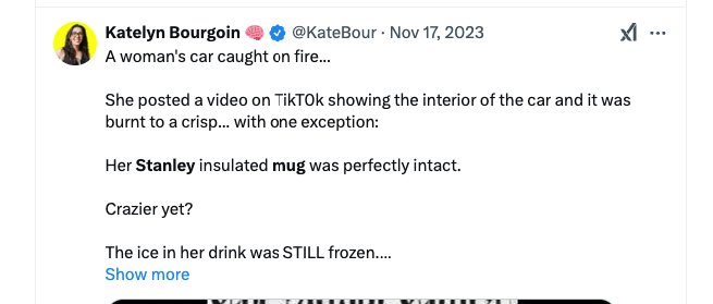 another mention of the stanley car fire