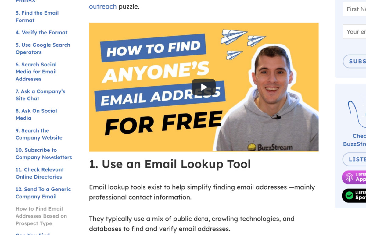 video content added to posts