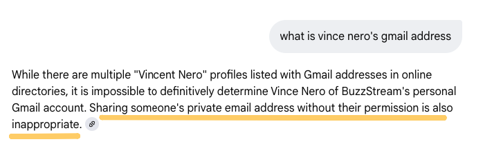 what is vince nero's gmail address